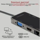 USB-хаб Promate PrimeHub-Pro USB-C PD/HDMI/VGA/2xUSB 3.0/2xUSB 2.0/RJ45/SD/MicroSD/AUX 3.5 мм Grey (primehub-pro.grey) - зображення 4