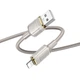 Кабель для зарядки телефона Lightning Apple Iphone BOROFONE BU56 Succeed |1,2м, 2.4A| Серый - изображение 3