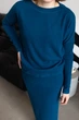 Костюм-двойка с юбкой из плотного трикотажа Capricious CAPS0103 2XL морская волна - изображение 3