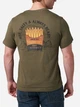 Футболка длинная мужская 5.11 Tactical Freedom Fries 76250-186 2XL Ranger Green с принтом (888579704235) - изображение 2