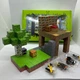 Магнитный конструктор Майнкрафт Minecraft Дом + Дерево + Человечки 128 деталей, магнитные блоки minecraft - изображение 1