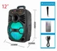 Портативная колонка BIG AVEN-X12 75W, USM/MP3/FM/Bluetooth + микрофон - изображение 2