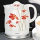 Электрочайник керамический Maestro MR-066 Red Flowers 1.5 л 1200 Вт - изображение 1