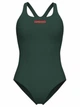 Жіночий суцільний купальник для плавання в басейні Arena Team Swimsuit Swim Pro Solid (004760-900-44) 44 оливковий - зображення 4