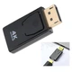 Перехідник - конвертер DisplayPort to HDMI 4K 1080P адаптер для передачі відеосигналу на ПК / ноутбук / проектор HDTV, 7х2.3х1.9 см, чорний (102435761) - зображення 4
