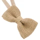 Бабочка Bow Tie House взрослая из мешковины - с джутовым канатом 07192M - изображение 3