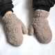 Рукавички дитячі плюшеві Тедді 1 до 4 років Soft Teddy сірі - зображення 9