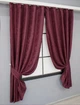 Комплект коротких штор VR-Textil Жаккард Мрамор Al1 № 1302ш Бордовый 130х170 см 2 шт (35-0254) - изображение 2
