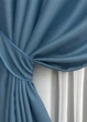 Комплект штор на люверсах VR-Textil Шеніл однотонний № 1696ш Синій 150х250 см 2 шт (37-0235) - зображення 5
