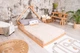 Детская кровать-домик Монтессори Busy Wood Модель 3 на полу с ламелями 200x160 см натуральное дерево - изображение 8