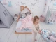 Детская кровать-домик Монтессори Busy Wood Модель 3 на полу с ламелями 140x70 см натуральное дерево - изображение 9