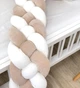 Бортик коса в детскую кроватку Carus Textile 360 см х 22 см (бежево-молочная ) - изображение 2