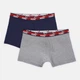 Набор трусов боксеров мужских хлопковых Puma Elements Men Bold Logo Boxers 93874902 M 2 шт Red/Navy (8720245834414) - изображение 1