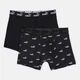 Набір трусів боксерів чоловічих бавовняних Puma Elements Men Logo Print Boxers 93875405 S 2 шт Black - зображення 1