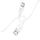 Кабель USB Hoco X87 Magic silicone Type C Колір Бiлий - изображение 1