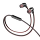Дротові вакуумні навушники HOCO M85 Platinum sound universal earphone with mic, 3.5mm, 1.2m, black - зображення 1