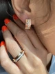 Серебряные серьги 040с Silverstyle с напайками из золота - изображение 5
