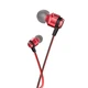 Проводные вакуумные наушники HOCO M85 Platinum sound universal earphone with mic, 3.5mm, 1.2m, red - изображение 1