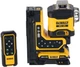 Laser liniowy DeWALT 3x360° 18V z pilotem do zdalnego sterowania bez akumulatora i ładowarki (DCLE34035B-XJ) - obraz 1