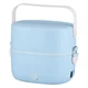 Ланч-бокс з підігрівом RIAS ZKFH-001 на два контейнери 1L 270W 220V Blue (3_06131) - зображення 2