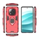 Чехол Iron Ring для Xiaomi Redmi Note 14 Pro 4G бампер противоударный с подставкой кольцом Red - изображение 4