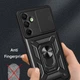 Чехол Hide Shield для Samsung Galaxy A26 5G / A266 бампер противоударный с подставкой кольцом Black - изображение 8