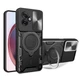 Чехол Magnetic Shield для Motorola Moto G55 бампер противоударный с подставкой кольцом Black - изображение 1