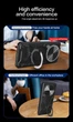 Чехол Magnetic Shield для Xiaomi Redmi Note 14 Pro 4G бампер противоударный с подставкой кольцом Black - изображение 7