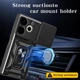 Чехол Hide Shield для Tecno Pova 6 Neo / LI6 бампер противоударный с подставкой кольцом Black - изображение 3