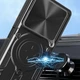 Чехол Magnetic Shield для Tecno Pova 6 Neo / LI6 бампер противоударный с подставкой кольцом Black - изображение 3