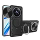 Чехол Magnetic Shield для Realme 13 Plus 5G / RMX5000 бампер противоударный с подставкой кольцом Black - изображение 1