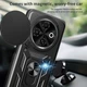 Чехол Hide Shield для Tecno Spark 30C / KL5n бампер противоударный с подставкой кольцом Black - изображение 3