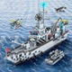 Конструктор Emissi Technic 6 в 1 - Модель военного корабля «Navy War Chariot», состоящая из 1560 деталей, от 5 лет - изображение 4