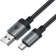 Кабель Acefast C20-04 USB 2.0 AM to Type-C M 1.2 м 3A aluminum alloy Black (6974316283782) - изображение 3