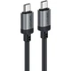 Кабель Acefast C20-03 USB 2.0 Type-C to Type-C 1.2 м 3A aluminum alloy Black (6974316283775) - изображение 1