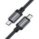 Кабель Acefast C20-03 USB 2.0 Type-C to Type-C 1.2 м 3A aluminum alloy Black (6974316283775) - изображение 3