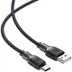 Кабель Acefast C10-04 USB 2.0 USB to Type-C 1.2 м 3A silicone braid Black (6974316283126) - зображення 3