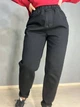 Джинсы женские Vanver 81888 mom jeans relax comfort талия на резинке большие размеры 30 черные - изображение 5