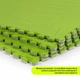 Пол-пазл Sticker Wall плюшевый САЛАТОВЫЙ 60*60*1cm (D) SW-00002095 - изображение 5