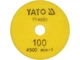 Круг шлифовальный алмазный с липучкой Ø=100 мм, G100, 4500 об/мин, по камню YATO (YT-48201) - изображение 2