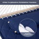 Двухместный гамак SOFT синий XXL 200x140 с планками WCG - изображение 4