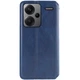 Шкіряний чохол-книжка GETMAN Cubic (PU) для Xiaomi Redmi Note 13 Pro+ Синій - зображення 2