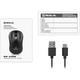 Мишка REAL-EL RM-450W Wireless/Bluetooth Black/Gray (EL123200046) - изображение 10