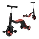 Самокат 3в1 JT 28288 (1) Best Scooter, самокат-велобег-велосипед, свет, 8 мелодий, колеса PU, переднее колесо d=20см, задние d=11см - изображение 1