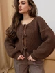 Вязаний кардиган Bergamo Larionoff 42-46 коричневий (Bergamo_brown) - зображення 10