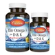 Жирні кислоти Carlson Омега-3 з Вітамінами D та K 700 мг Смак Лимону Elite Omega-3 + D&K 60+30 гелевих капсул - зображення 1