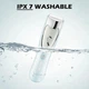Аккумуляторная машинка для стрижки животных VGR V203 с 2 насадками 15,5х3,2х3,2 см Серо-голубая (127-14-16554) - изображение 5