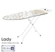 Гладильная доска Casa Si Lady 122x38 White/Perls с сетчатым основанием - изображение 3