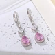 Бижутерия серьги из медицинской стали Cubic E2171 Silver 592 - изображение 3