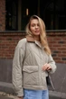 Жіноча демісезонна куртка піджак «Classic» Lusskiri 2XL світло-оливкова 585252 - зображення 5